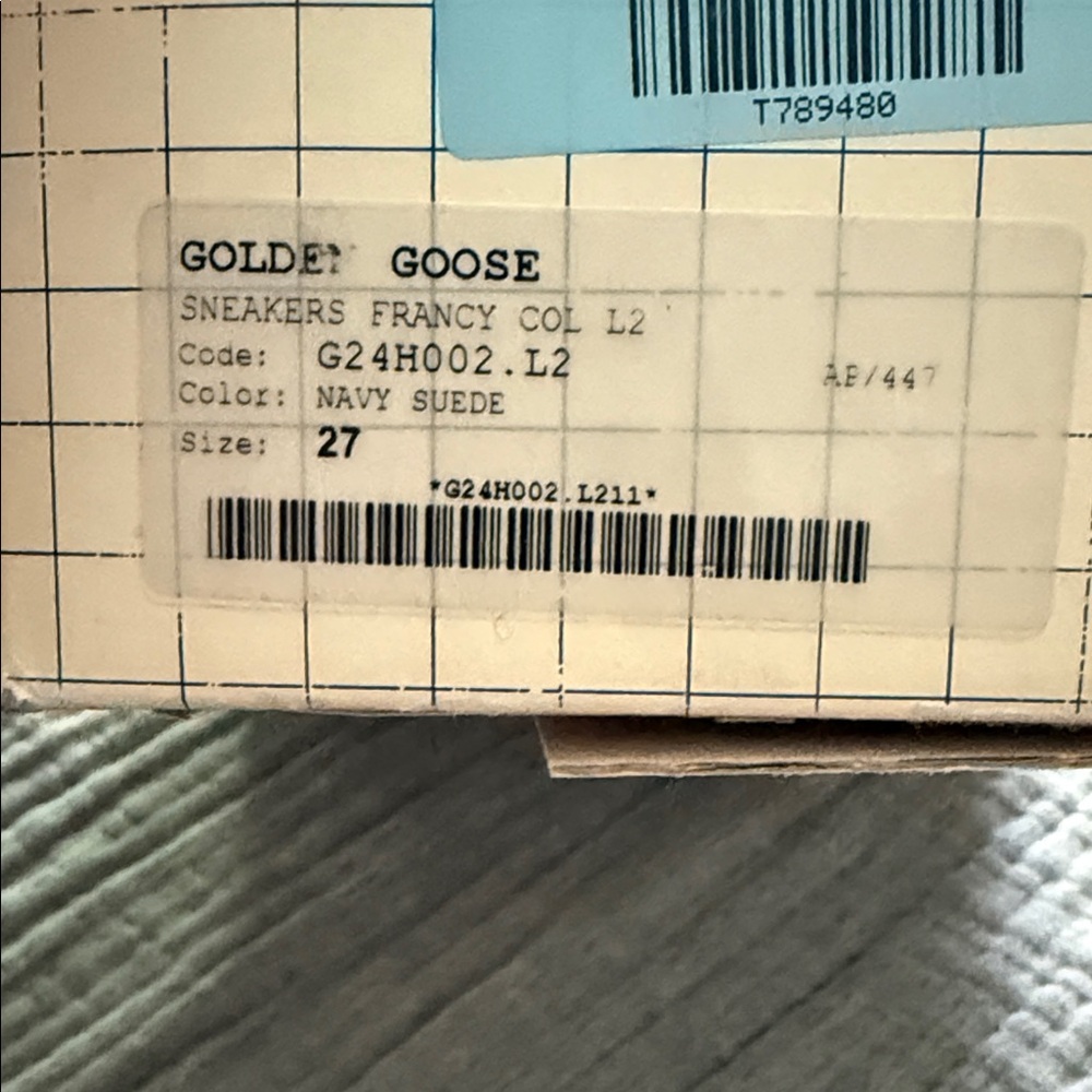 Golden Goose Navy Suede Sneakers